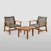 3pc Hampton Wood And Wicker Patio Set - Christopher Knight Home 2 3pc Hampton Wood And Wicker Patio Set - Christopher Knight Home -Outdoor Living Shop GUEST 76556579 9345 4c2a a4d0 e81167627efa