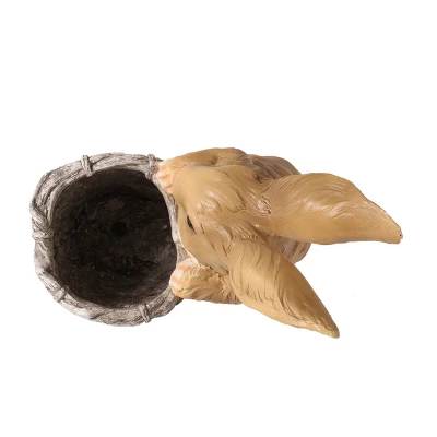 Christopher Knight Home 16" Wide Tooke Concrete Outdoor Novelty Rabbit Planter White/Brown 8 Christopher Knight Home 16" Wide Tooke Concrete Outdoor Novelty Rabbit Planter White/Brown - Image 6