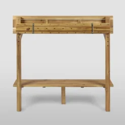 Rectangle Caribbean Acacia Wood Balcony Bar Table - Natural - Christopher Knight Home -Outdoor Living Shop GUEST 7bf4fc76 eadf 4ee3 af28 6183971257ce
