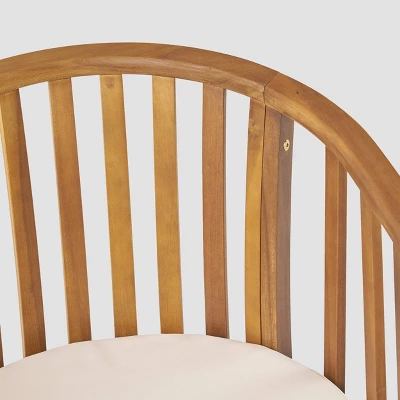 Alondra 5pc Acacia Wood Square Dining Set - Teak - Christopher Knight Home 4 Alondra 5pc Acacia Wood Square Dining Set - Teak - Christopher Knight Home - Image 2