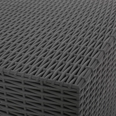 Waverly 5pc Faux Wicker Chat Set Dark Gray/Gray - Christopher Knight Home 7 Waverly 5pc Faux Wicker Chat Set Dark Gray/Gray - Christopher Knight Home - Image 5