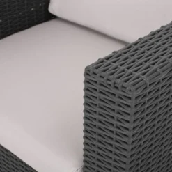 Waverly 5pc Faux Wicker Chat Set Dark Gray/Gray - Christopher Knight Home 9 Waverly 5pc Faux Wicker Chat Set Dark Gray/Gray - Christopher Knight Home -Outdoor Living Shop GUEST 7ea28805 9604 4d0d a2ec 91e3f635530e