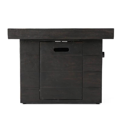 Avondale 3pc All-Weather Wicker Patio Chair Set W/ Fire Pit - Dark Brown - Christopher Knight Home 13 Avondale 3pc All-Weather Wicker Patio Chair Set W/ Fire Pit - Dark Brown - Christopher Knight Home - Image 11