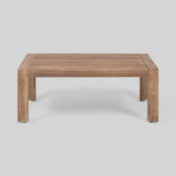 2pc Genser Wooden Patio Loveseat And Coffee Table Set Brown - Christopher Knight Home -Outdoor Living Shop GUEST 7f84a2a7 1e5e 4f1a bfcb ad40015a4e23