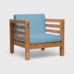 Oana Acacia Wood Club Chair - Christopher Knight Home -Outdoor Living Shop GUEST 814f3283 0e6e 4923 920a e15a176fa4c1