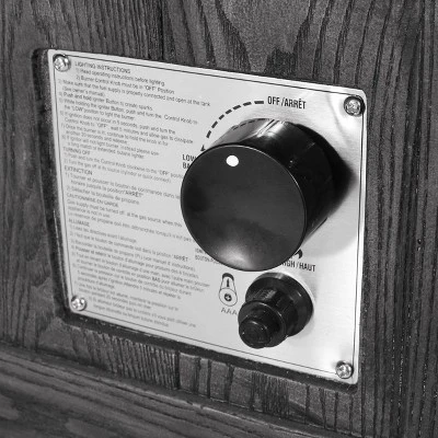 Finethy Outdoor 40000 BTU Light Weight Concrete Square Fire Pit Wood Gray - Christopher Knight Home 4 Finethy Outdoor 40000 BTU Light Weight Concrete Square Fire Pit Wood Gray - Christopher Knight Home - Image 2