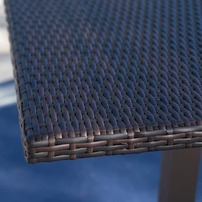 Leo 3pc Wicker Square Bar Set Multibrown - Christopher Knight Home 6 Leo 3pc Wicker Square Bar Set Multibrown - Christopher Knight Home - Image 4