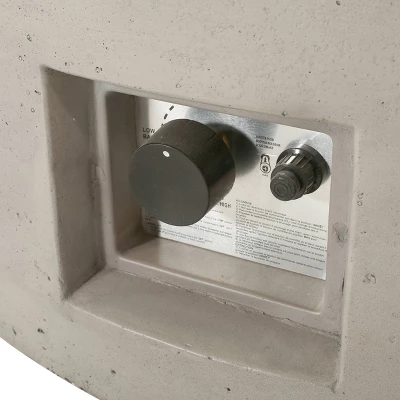 Aidan Outdoor 50000 BTU Light Weight Concrete Circular Fire Pit Light Gray - Christopher Knight Home 3 Aidan Outdoor 50000 BTU Light Weight Concrete Circular Fire Pit Light Gray - Christopher Knight Home