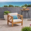 Brava Acacia Wood Club Chair - Christopher Knight Home