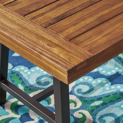 Carlisle Acacia Coffee Table - Brown - Christopher Knight Home 4 Carlisle Acacia Coffee Table - Brown - Christopher Knight Home - Image 2