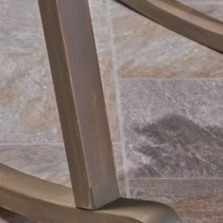 Candel Acacia Wood Patio Rocking Chair Gray/Dark Gray - Christopher Knight Home -Outdoor Living Shop GUEST 88047ae0 6a26 4f18 a8d8 a4cc57b9392a