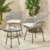 Beulah 3pc Patio Wicker Chat Set - White/Beige/Black - Christopher Knight Home 1 Beulah 3pc Patio Wicker Chat Set - White/Beige/Black - Christopher Knight Home -Outdoor Living Shop GUEST 891ae948 76a8 4858 ae19 6e0720ef94aa