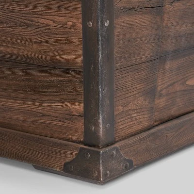 Hampton 5pc Wood & Wicker Club Chair Set With Fire Pit - Christopher Knight Home 7 Hampton 5pc Wood & Wicker Club Chair Set With Fire Pit - Christopher Knight Home - Image 5