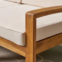 Grenada 5pc Acacia Sectional Patio Sofa Set Teak - Christopher Knight Home -Outdoor Living Shop GUEST 8b5e02e8 e2b4 48ca 99c9 917d156c9ea7