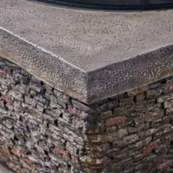 Mia Outdoor Wood Burning Lightweight Concrete Square Fire Pit - Gray - Christopher Knight Home -Outdoor Living Shop GUEST 8c16cb1c ecd1 4fb2 988f 8b88b3c35da1