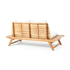 Sedona Wooden Loveseat - Teak/White - Christopher Knight Home -Outdoor Living Shop GUEST 8cd98771 8f8c 460c 8183 e97c035f2b03