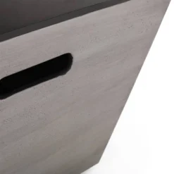 Langton Outdoor Light Weight Concrete & Ceramic Square Tank Holder Side Table Dark Gray/Black - Christopher Knight Home -Outdoor Living Shop GUEST 8d9a69e3 fe2d 420f bb55 1e62797421df