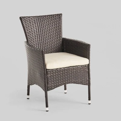 9pc Bragdon Aluminum Wicker Patio Dining Set Black - Christopher Knight Home 4 9pc Bragdon Aluminum Wicker Patio Dining Set Black - Christopher Knight Home - Image 2