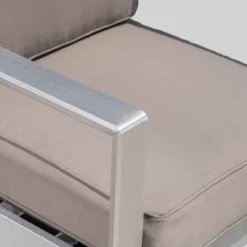 Aviara 2pc Aluminum Patio Loveseat & Coffee Table Set - Khaki - Christopher Knight Home -Outdoor Living Shop GUEST 8e8df23f c438 49d4 a830 a7e01f6fa752