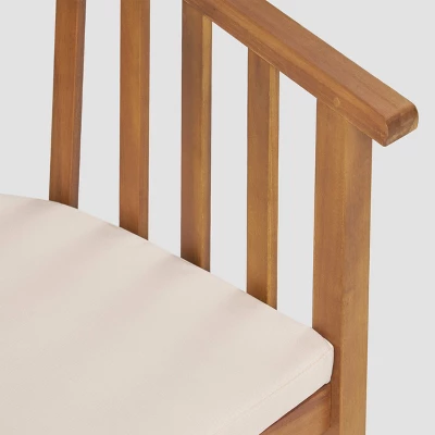 Alondra 5pc Acacia Wood Square Dining Set - Teak - Christopher Knight Home 5 Alondra 5pc Acacia Wood Square Dining Set - Teak - Christopher Knight Home - Image 3