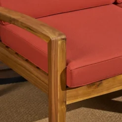 Grenada 5pc Acacia Sectional Sofa Set - Teak/Red - Christopher Knight Home -Outdoor Living Shop GUEST 90584a29 c79d 4aa0 98a5 27babce89990