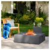 Aidan 40" Light Weight Concrete Gas Fire Pit Table With Tank Holder Square - Christopher Knight Home 1 Aidan 40" Light Weight Concrete Gas Fire Pit Table With Tank Holder Square - Christopher Knight Home -Outdoor Living Shop GUEST 917dda4d 1b06 4278 905d 348fe1d14e8b