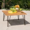 Zion Acacia Wood Square Patio Coffee Table - Teak - Christopher Knight Home -Outdoor Living Shop GUEST 91895514 634d 4f4f ac00 dca1fc066d54