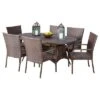 Blakely 7pc Wicker Dining Set - Multibrown - Christopher Knight Home -Outdoor Living Shop GUEST 93e7514f f49f 495b a366 4b81b13e5633