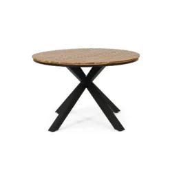 Soto Round Outdoor Acacia Wood Dining Table Teak/Black - Christopher Knight Home 10 Soto Round Outdoor Acacia Wood Dining Table Teak/Black - Christopher Knight Home -Outdoor Living Shop GUEST 944cb90a c048 4661 9cae 800336f32f5a