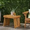 Kyoto Acacia Wood Folding Side Table - Teak - Christopher Knight Home -Outdoor Living Shop GUEST 94532bb7 3ac1 42c5 be71 87ae3895adca