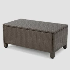 Puerta 5pc Wicker Sofa Chat Set - Brown/Ceramic Gray - Christopher Knight Home -Outdoor Living Shop GUEST 9553ebdc 17b5 4065 a2e0 5b6fada456b2