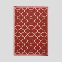 Thornhill Geometric Outdoor Rug Red/Ivory - Christopher Knight Home -Outdoor Living Shop GUEST 964b1dfb 9d91 4fcd b5c0 60005f105a2b