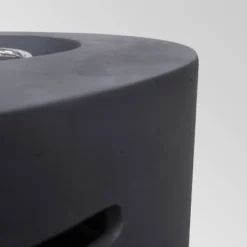 Aidan Outdoor Round Lightweight Concrete Gas Burning Fire Pit - Dark Gray - Christopher Knight Home -Outdoor Living Shop GUEST 96574bf7 85e5 4a3d 956c 0b7e2fb4ae33