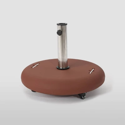 88lb Hayward Round Umbrella Base With Wheels - Christopher Knight Home 9 88lb Hayward Round Umbrella Base With Wheels - Christopher Knight Home - Image 7