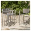Cape Coral 4pk All-Weather Wicker/Metal Patio Barstools - Gray - Christopher Knight Home -Outdoor Living Shop GUEST 99af88a5 c472 4c10 bcbb 19f0abb5f4d6