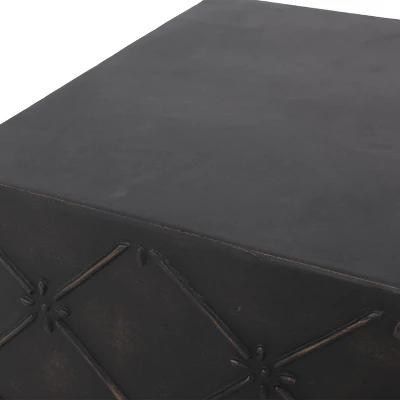 Acosta Outdoor Small Square Light Weight Concrete Side Table Antique Copper - Christopher Knight Home 3 Acosta Outdoor Small Square Light Weight Concrete Side Table Antique Copper - Christopher Knight Home