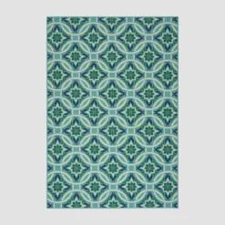 Jada Geometric Outdoor Rug Blue/Green - Christopher Knight Home -Outdoor Living Shop GUEST 9bca8ea6 a180 40a0 ba3b 5910d6790648