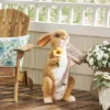 28.25" Concrete Silverbow Outdoor Rabbit Garden Statue - White And Brown - Christopher Knight Home -Outdoor Living Shop GUEST 9d2187a8 655a 467a 935f d1e1d45c895b