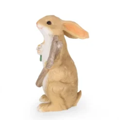 28.25" Concrete Silverbow Outdoor Rabbit Garden Statue - White And Brown - Christopher Knight Home -Outdoor Living Shop GUEST 9de78685 d013 4930 8901 38fd9468dca7