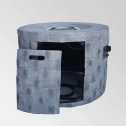 Dino Lightweight 31.75" Concrete Gas Fire Pit Gray - Christopher Knight Home -Outdoor Living Shop GUEST 9de9ba50 7354 477c bf6f 48fcc09d1563