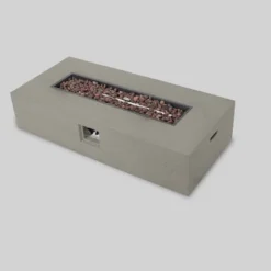 Aviara 5pc Aluminum Chat Set With Fire Pit - Silver/Khaki And Light Gray - Christopher Knight Home -Outdoor Living Shop GUEST 9df9aef9 334c 4a57 987d b80a05c696d8