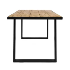 Kyston Rectangle Acacia & Iron Dining Table - Black/Teak - Christopher Knight Home 6 Kyston Rectangle Acacia & Iron Dining Table - Black/Teak - Christopher Knight Home -Outdoor Living Shop GUEST 9ea4608c dc67 4669 81f7 ccea6cdbe144