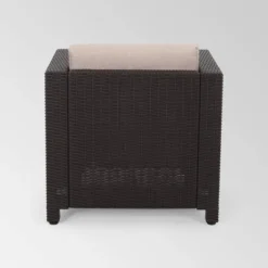 Waverly 2pk Faux Wicker Club Chairs - Brown/Beige - Christopher Knight Home