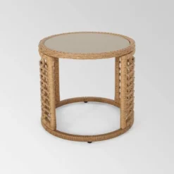 Perkins 3pc Wicker Modern Boho Chat Set - Light Brown - Christopher Knight Home -Outdoor Living Shop GUEST a078c0fc d7dc 488d 8194 73dbcac7642c