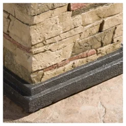 Chesney 19.50" MGO Gas Fire Column - Square - Natural Stone - Christopher Knight Home