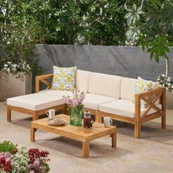 Alcove 5pc Acacia Wood Sofa Conversation Set - Christopher Knight Home 15 Alcove 5pc Acacia Wood Sofa Conversation Set - Christopher Knight Home -Outdoor Living Shop GUEST a207c3e4 54ec 44e6 9e10 f36d5a3c02c7