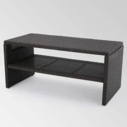 Sanger 5pc Wicker Chat Set - Dark Brown - Christopher Knight Home -Outdoor Living Shop GUEST a3a6a514 dfc0 4c27 bfa2 e45090b72b9f