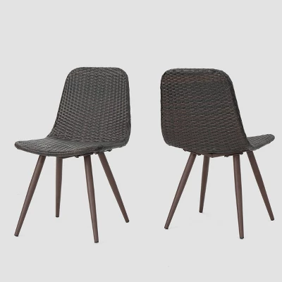 Gila 2pk Wicker Dining Chairs - Christopher Knight Home 3 Gila 2pk Wicker Dining Chairs - Christopher Knight Home