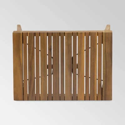 Kyoto Acacia Wood Folding Side Table - Teak - Christopher Knight Home 6 Kyoto Acacia Wood Folding Side Table - Teak - Christopher Knight Home - Image 4