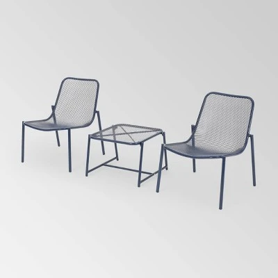 Bucknell 3pc Iron Modern Chat Set - Christopher Knight Home 9 Bucknell 3pc Iron Modern Chat Set - Christopher Knight Home - Image 7